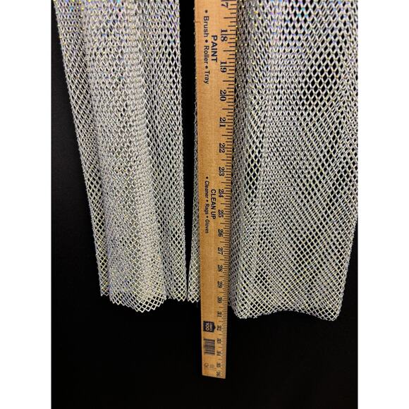 Forever 21 Rhinestone Straight Pants | Women’s Small | White Mesh NWT - Picture 6 of 8